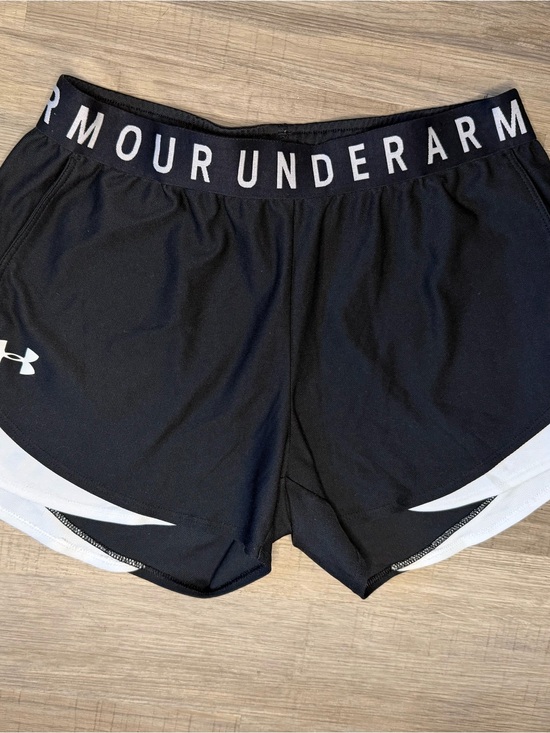 Under Armour Pants - Under Armour Black Women's Performance Running Shorts with White Trim